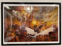 City Siege Dragons, signed print by Jeff Easley